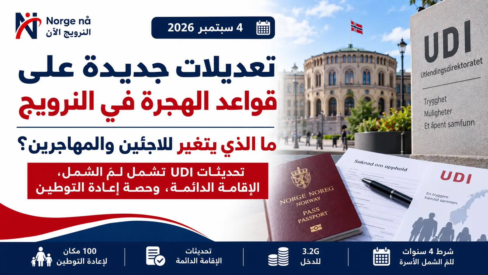 تعديلات جديدة على قواعد الهجرة في النرويج: ما الذي يتغير للاجئين والمهاجرين؟